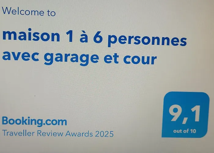Maison 1 A 6 Personnes Avec Garage Et Cour